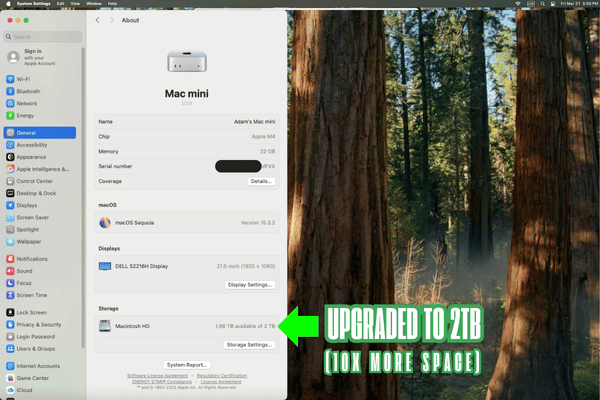 Upgrade M4 Mac Mini Storage Faster & Cheaper – Expert Service Available! 3 M4 Mac mini upgraded to 2TB